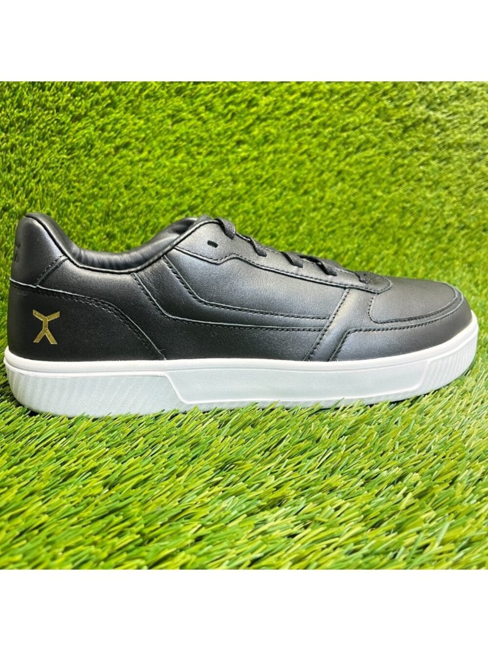 Flux Footwear Adapt Leather Trainer Black Mens Size 11 Athletic Shoes Sneakers